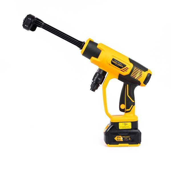 кумуляторна міні-мийка TigerKraft WSH100 PRO (21В, 5А&middot;год, 36 бар) безщіткова мийка високого тиску для авто 2898450185 фото