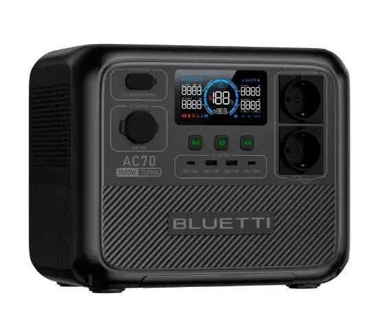 Портативная электростанция BLUETTI AC70 (1000 Вт, 768 Вт*ч) - Надежный источник энергии для дома и путешествий Cv21-l фото