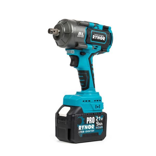 Мощный аккумуляторный гайковерт Rynor RW1001 PRO (21В, 9Ач, 1000 Нм) бесщёточный инструмент с расширенным набором 2904040949 фото