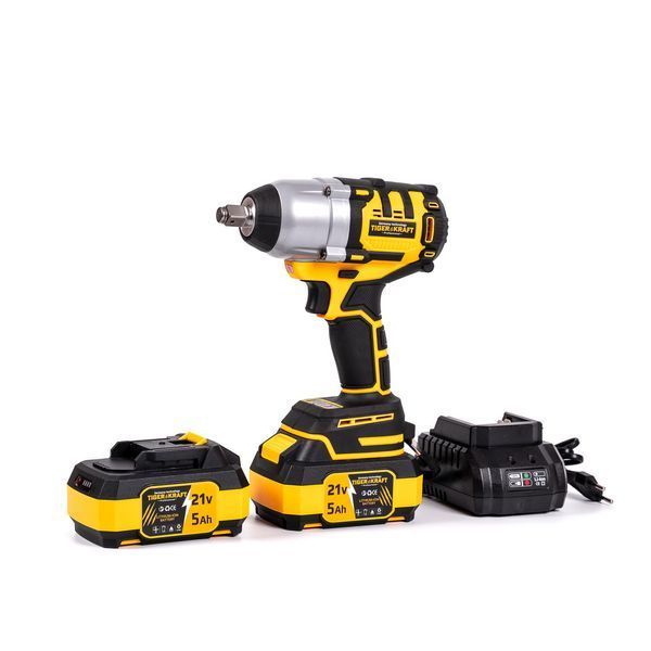 Аккумуляторный ударный гайковерт TigerKraft GR900 PRO (21В, 5Ач, 500 Нм) мощный бесщёточный для авто 2685785560 фото