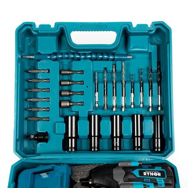 Аккумуляторный ударный гайковерт Rynor RX995 PRO (21В, 5Ач, 1000 Нм) бесщёточный набор в кейсе 2904178912 фото