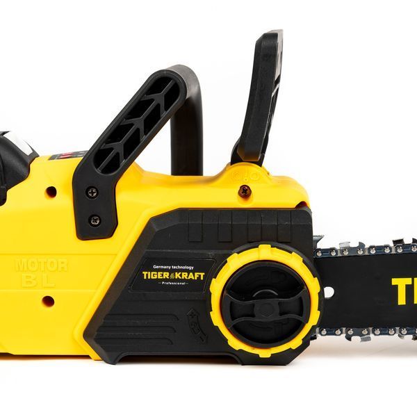 Профессиональная аккумуляторная цепная пила TigerKraft TG50 PRO 40В 9А&middot;ч &mdash; бесщёточный мотор, шина 45 см для интенсивного распила древесины 2905080246 фото