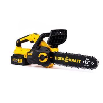 Безщіткова акумуляторна пила TigerKraft TG33 PRO (21В, 5А&middot;год, 30 см) ланцюгова АКБ пила з дисплеєм 2807612318 фото