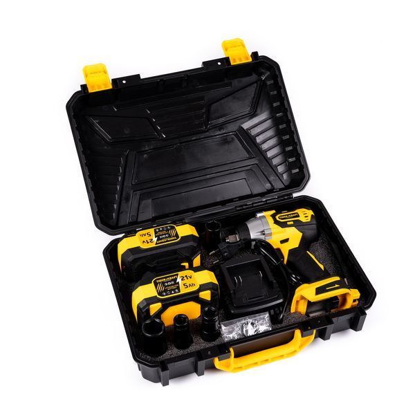 Аккумуляторный ударный гайковерт TigerKraft GR895 PRO (21В, 5Ач, 500 Нм) бесщёточный для авто 2693729448 фото