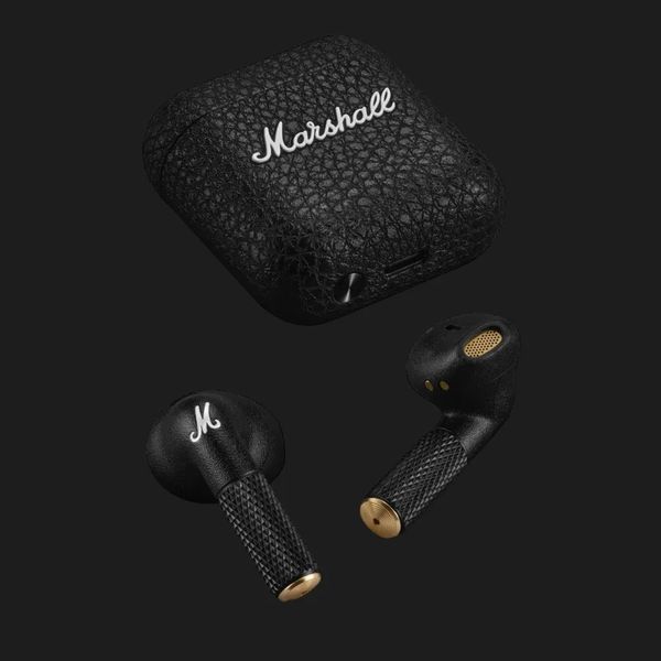 Навушники Оригінал Marshall Minor IV Black з швидким і бездротовим зарядом 206 фото