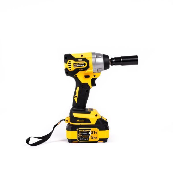Аккумуляторный ударный гайковерт TigerKraft GR895 PRO (21В, 5Ач, 500 Нм) бесщёточный для авто 2693729448 фото