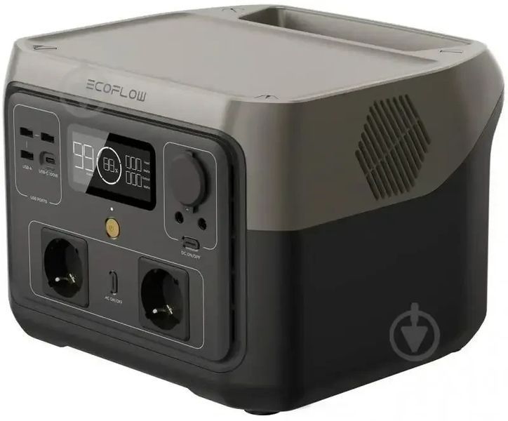 Портативная зарядная станция EcoFlow RIVER 2 Max (512Wh, 1000Вт пиковых) &bull; Аккумуляторная электростанция с быстрой зарядкой Ds56-7 фото
