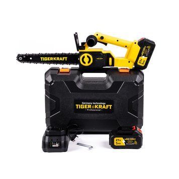 Акумуляторна безщіткова пила TigerKraft TPS31 PRO (21В, 5А&middot;год, 25 см) компактна садова ланцюгова пила для дачі 2807781083 фото