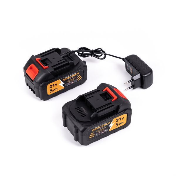 Аккумуляторный воздуходув TigerKraft WIND20 PRO (21В, 5Ач) бесщёточный ветровой инструмент для уборки листьев 2802111807 фото