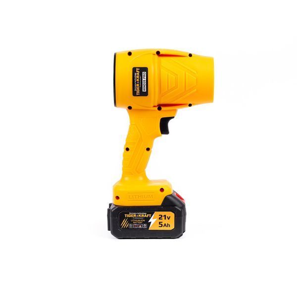 Аккумуляторный воздуходув TigerKraft WIND20 PRO (21В, 5Ач) бесщёточный ветровой инструмент для уборки листьев 2802111807 фото