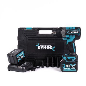 Аккумуляторный бесщёточный гайковерт Rynor RX1000 PRO (21В, 9Ач, 1000 Нм) ударный инструмент с набором 2896640271 фото